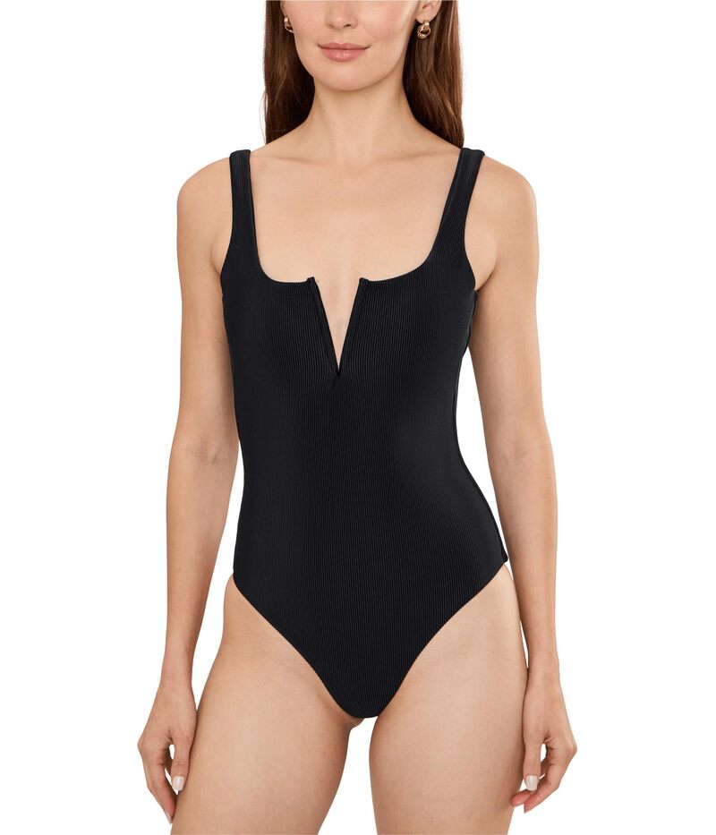 ビーチライオット レディース 水泳着 上下仕掛ける Beach Riotropez One Piece Black 黒いこと