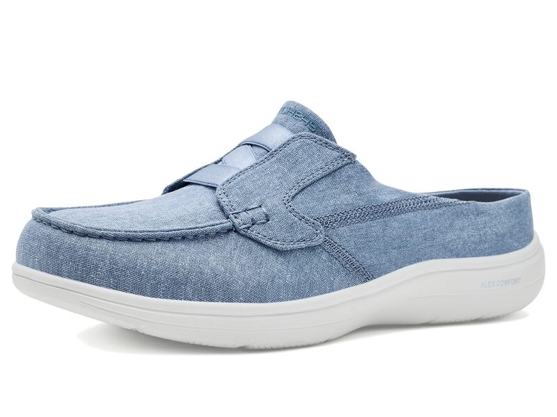 スケッチャーズ レディース シューズ SKECHERS On-The-Go Flex Radiant Boat Mule Slate スレート