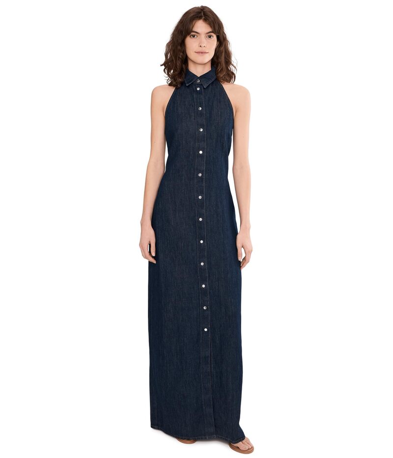 セブンフォーオールマンカインド レディース トップス ワンピース シャツ ホルター 7 For All Mankind Halter Long Shirt Dress Blossom｜ReVida 店