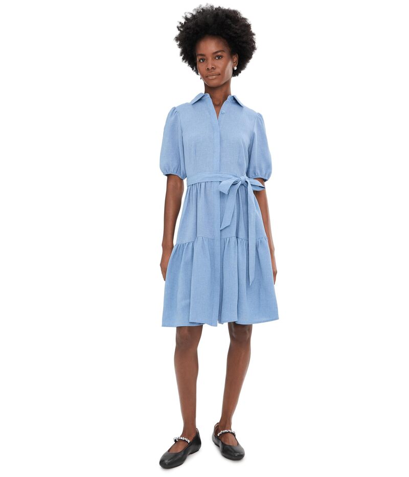 カルバンクライン レディース トップス 衣装 A 生産ライン フラウンス Calvin Klein Puff Sleeve Self Tie Tencel Ruffled Aline Bayou
