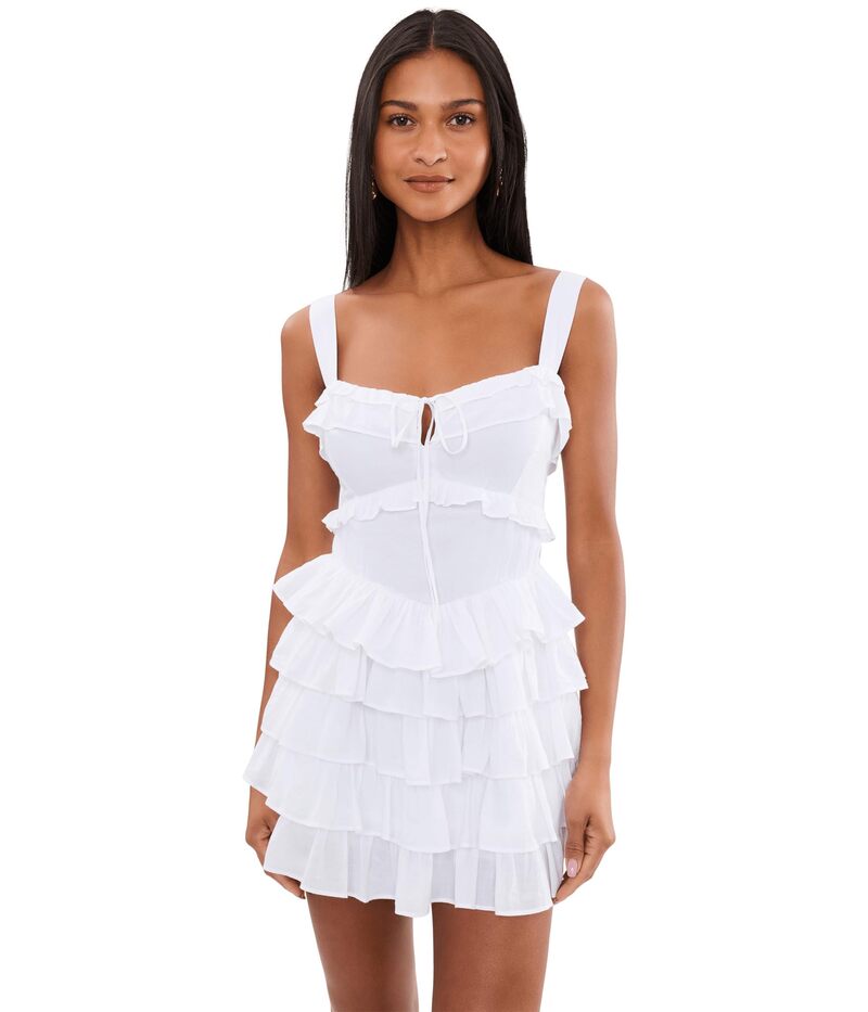 ウミーユアムーム レディース トップス 飛び降りる背広 ロンパース Show Me Your Mumu Rompers White Voile 白いこと