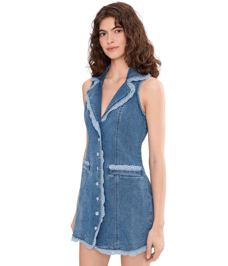 ウミーユアムーム レディース トップス 衣裳 Show Me Your Mumu Maddox Dress Waterfall Blue 青碧