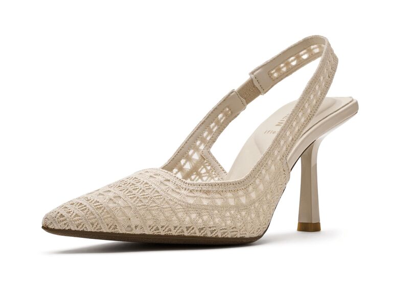 アンクライン レディース シューズ ヒール Anne Klein Ismeralda Cream Crochet クリーム｜ReVida 店 20,576円