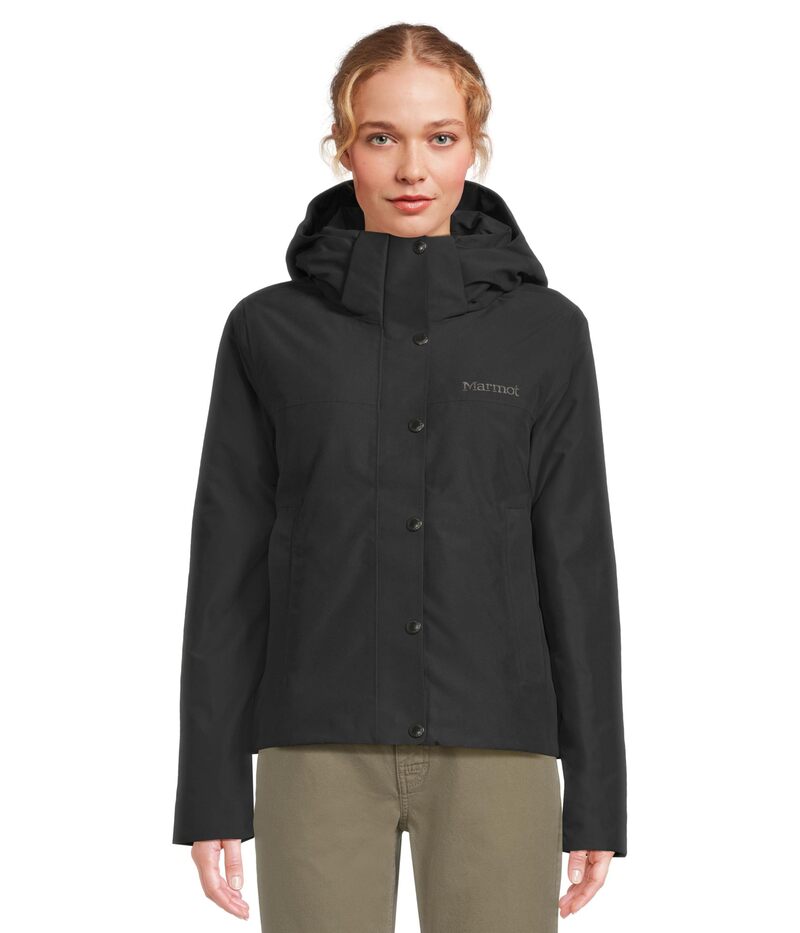 モルモット レディース アウター 厚地の外套 チェルシー Marmot Chelsea Short Coat Black 黒いこと