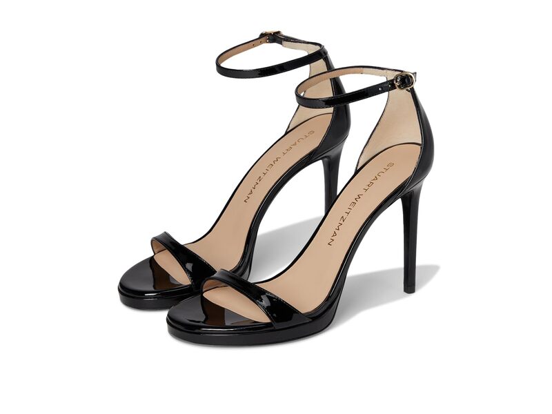 スチュアート ワイツマン レディース シューズ 踵 プラットホーム Stuart Weitzmanudist Platform Black 黒いこと