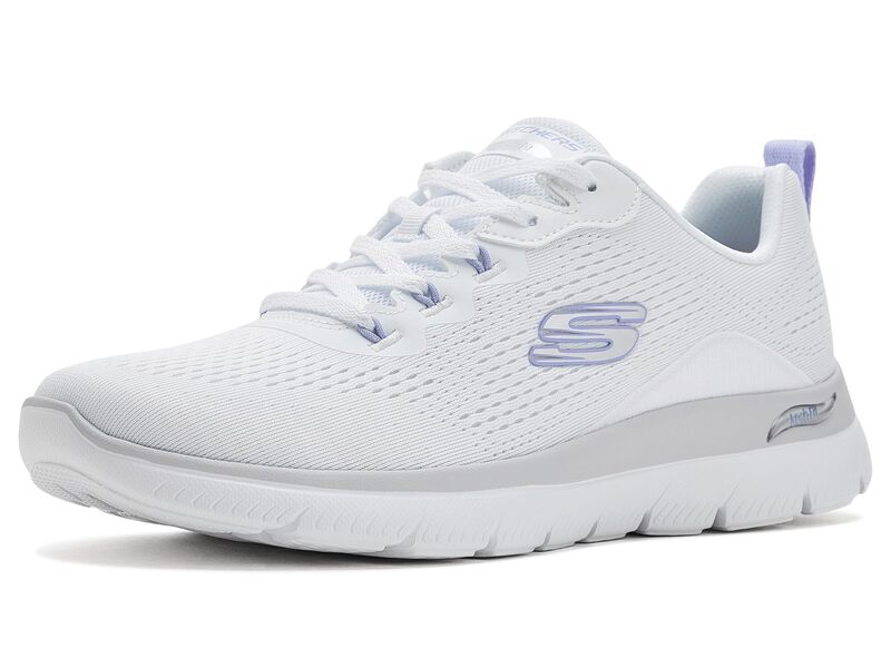 スケッチャーズ レディース シューズ スニーカー SKECHERS Arch Fit Summits White/Lavender ホワイト｜ReVida 店