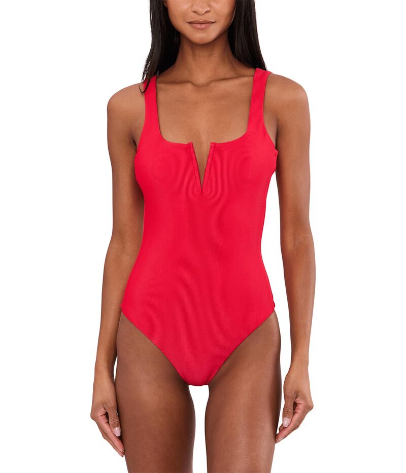 ビーチライオット レディース 水泳着 上下仕掛ける Beach Riotropez One Piece Red 赤いこと