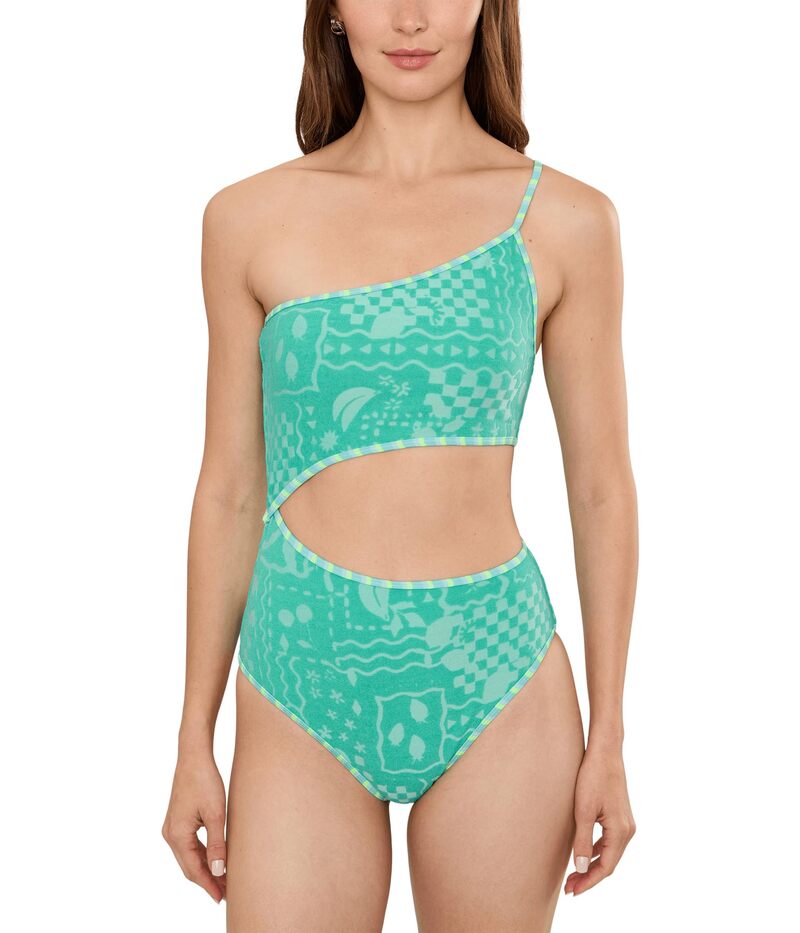 ビーチライオット レディース 水着 上下セット Beach Riot Liora One Piece Aqua Haze アクア｜ReVida 店