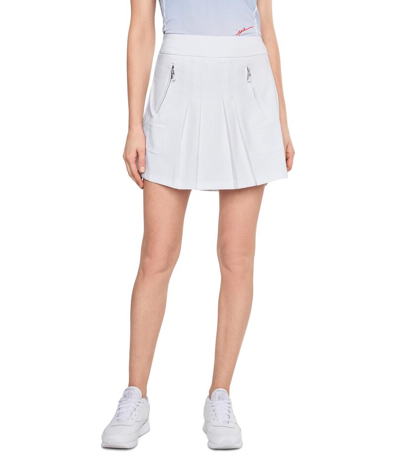 ジャイミーサドック レディース ボトムスカート A ライン Jamie Sadock 16" A-Line Skort Wide Pockets White ホワイト｜ReVida 店