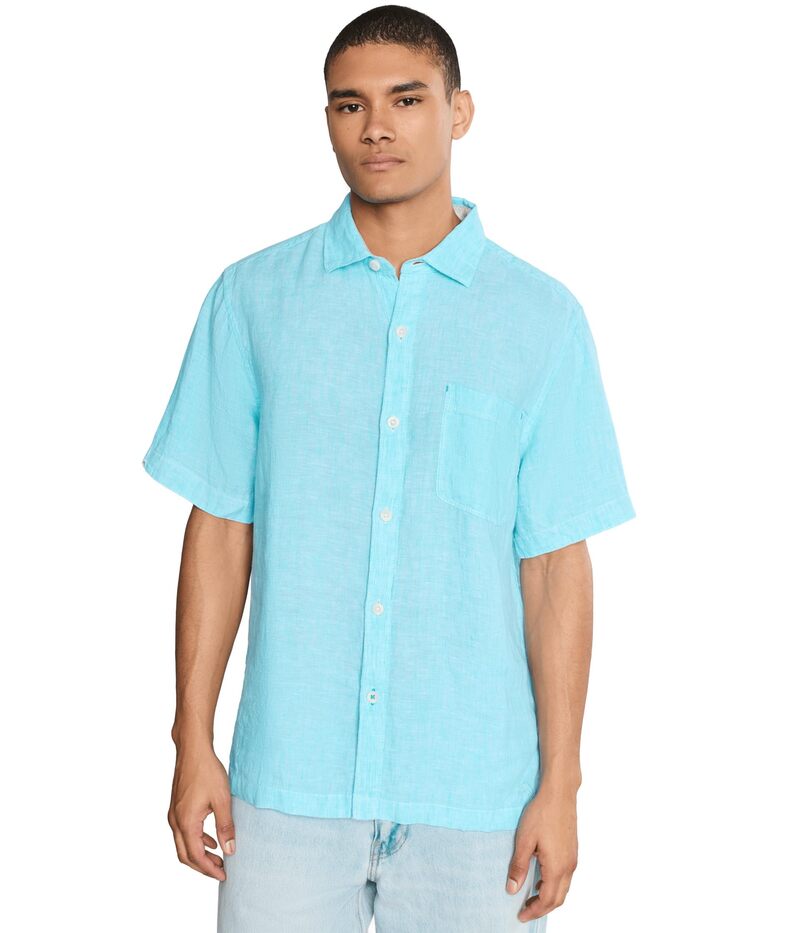 トッミーバハマ メンズ トップス シャツ Tommy Bahama S/S Paradise Breezer Blue Radiance ブルー｜ReVida 店