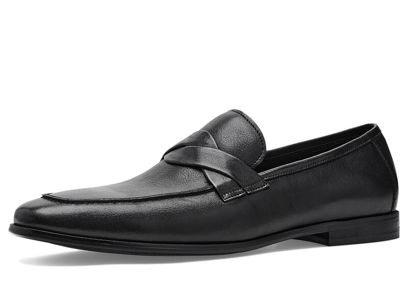 スティーブ マデン メンズ シューズ スリッポン・ローファー Steve Madden Chevoit Black Leather 黒いこと