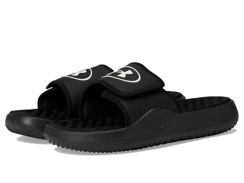 アンダーアーマー メンズ シューズ サンダル Under Armour Ignite Pro 8 Black/Galaxy Black/Black ブラック|ReVida 店
