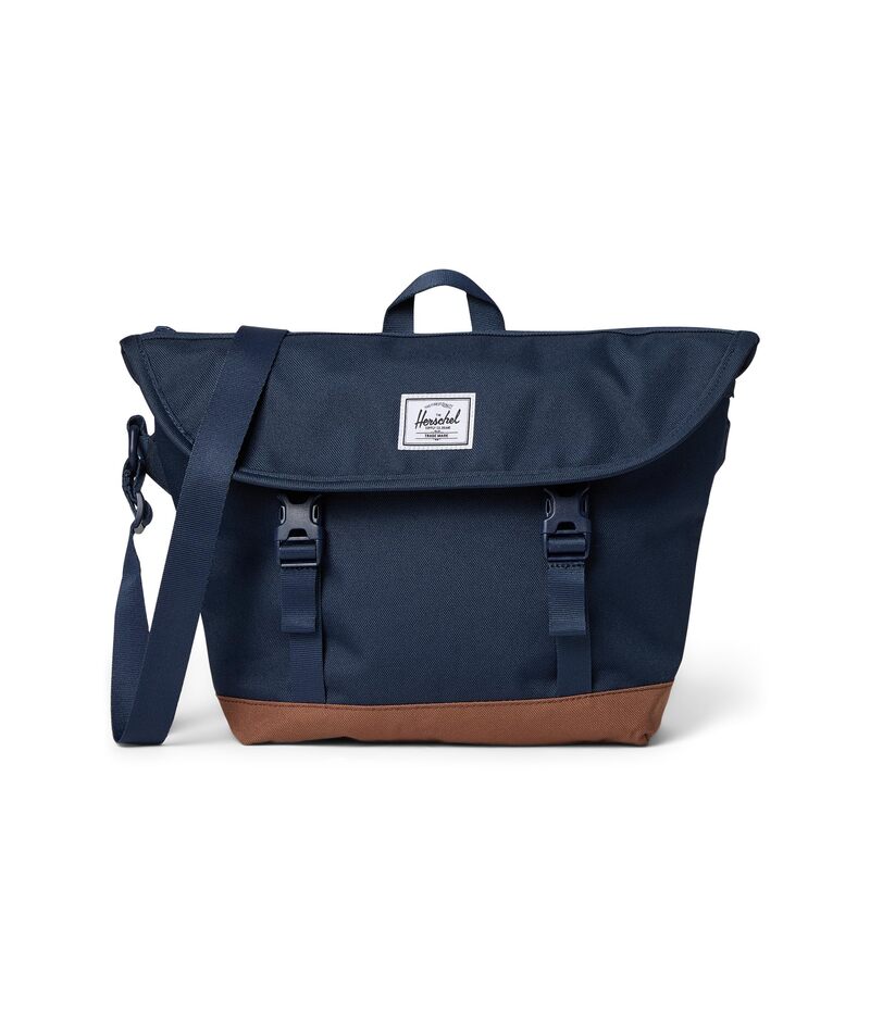 ハーシェルサプライ メンズ 御徒面子 Herschel Supply Co. Cove Small Messenger Navy/Saddle Brown 米国海軍