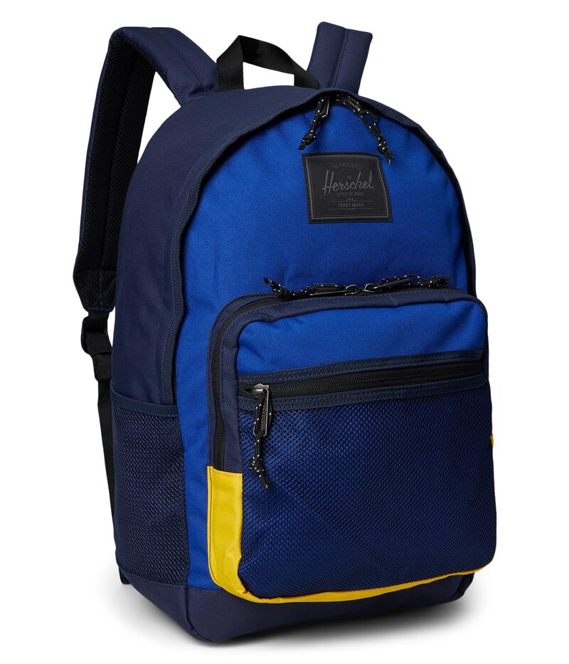 ハーシェルサプライ メンズ 御徒面子 うしろ側容器に並べる・背嚢 Herschel Supply Co. Kaine Backpack Surf The Web/Darkest Navy/Lemon Charm 米国海軍
