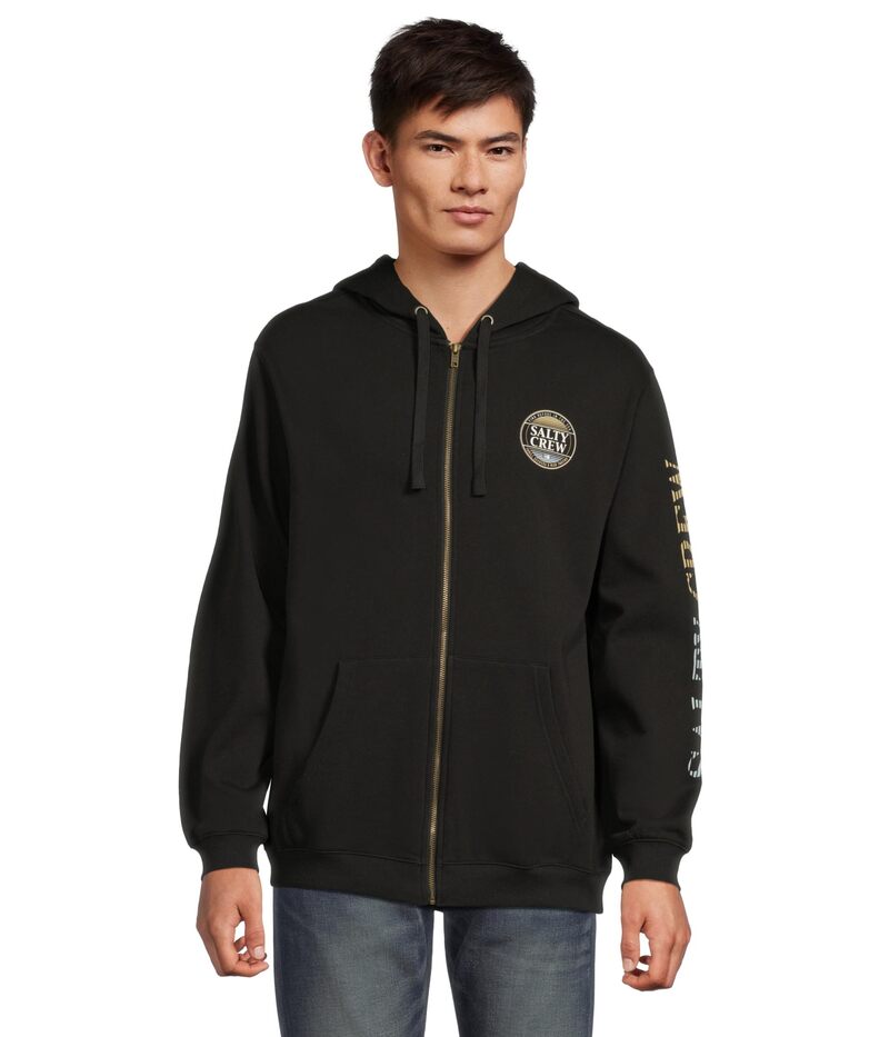 ソルティークルー メンズ アウター パーカー・スウェット フリース Salty Crew Simple Fade Zip Fleece Black 黒いこと