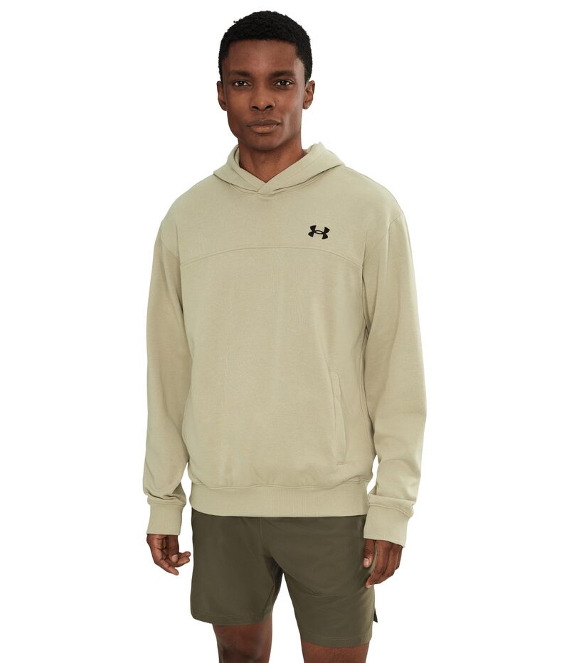 アンダーアーマー メンズ アウター パーカー・スウェット Under Armourivalightweight Hoodie City Khaki/Black ブラック｜ReVida 店