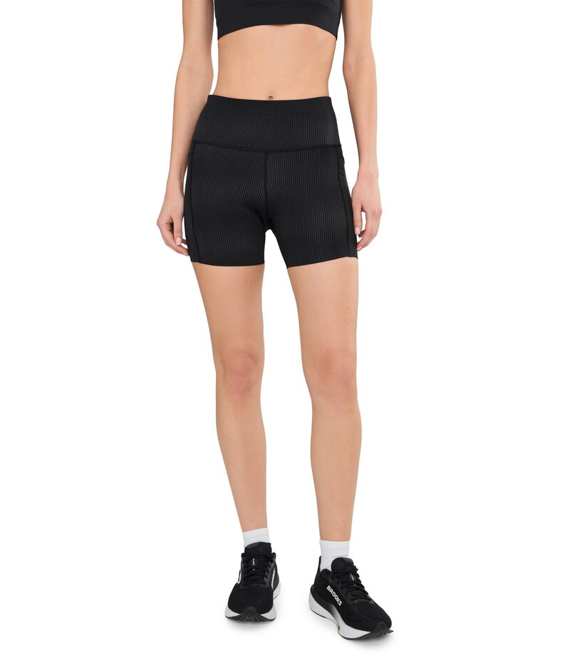 ブルックス レディース ボトムス 二分の一ズボン下・さる股引き 遊撃手ズボン下 Brooks Chaser 5\" Shorts Tight Sonic Black 黒いこと"