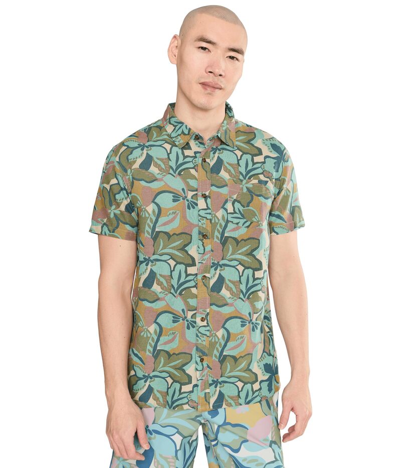 オニール メンズ トップス プルオーバー 刷り上げる O\u0027Neill OG Print Standard Short Sleeve Woven Shirt Blue Fusion 青色