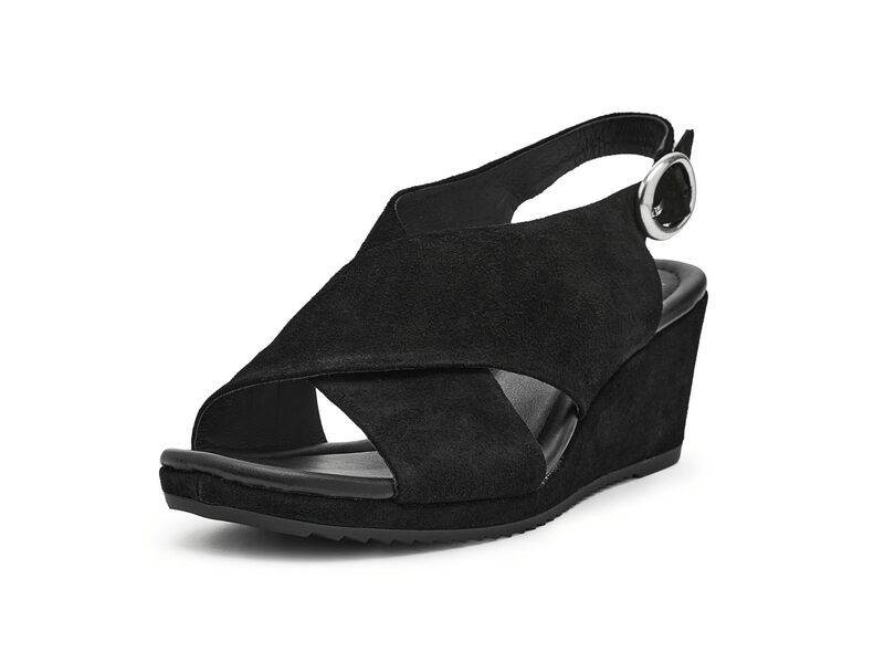 ホンブルグ帽 レディース シューズ 踵 Sofft Isabeth Black Suede 黒いこと