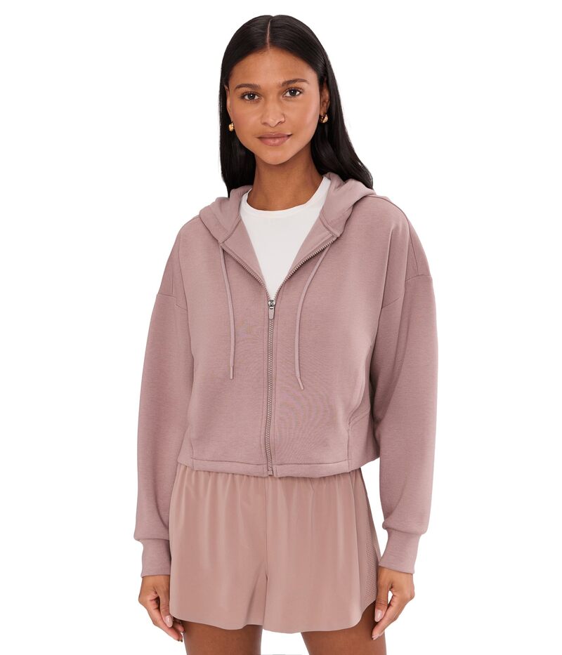 ビヨンドヨガ レディース アウター パーカー・スウェット フーデッドジャケット Beyond Yoga Softspring Full Zip Hooded Jacket Rosey Taupe トープ