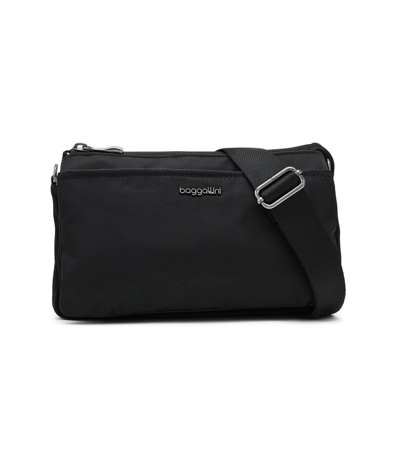 バッガリーニ レディース 御徒面子 Baggallini Perry Crossbody Black Twill 黒いこと