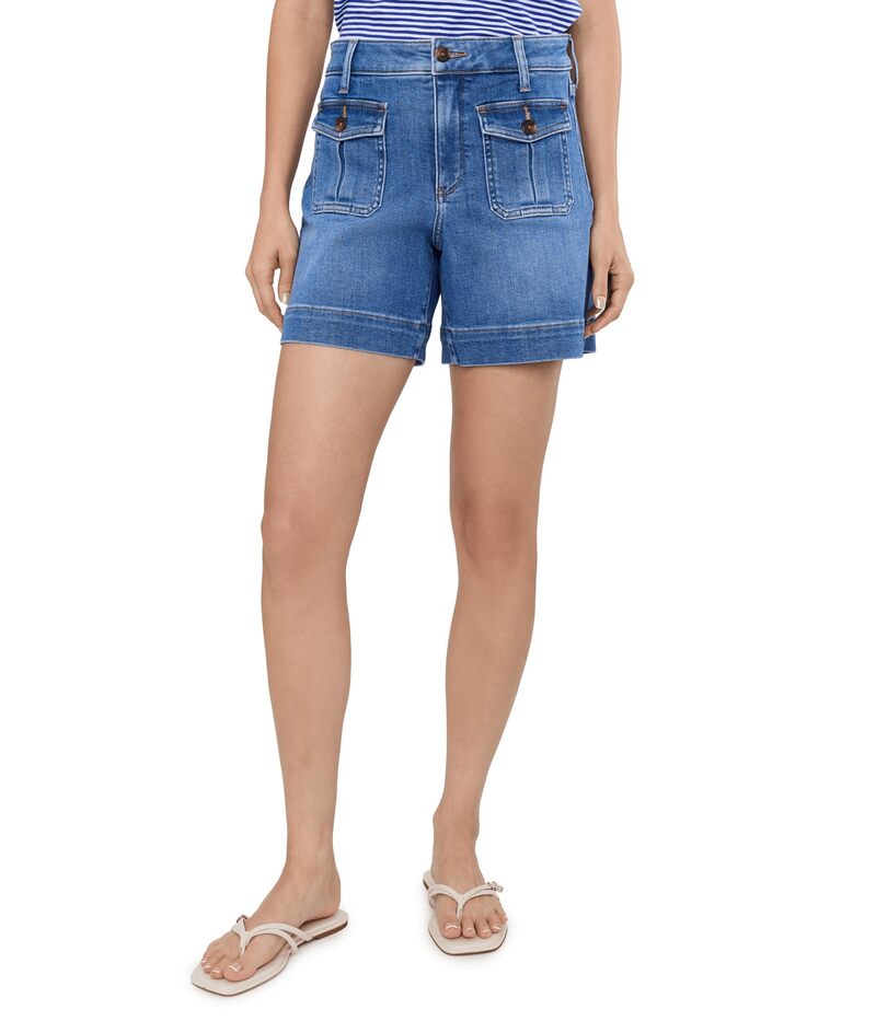 エヌワイディージェイ レディース ボトムス ハーフパンツ・ショーツ ショートパンツ デニム NYDJ Berkyn Relaxed Flapocket Denim Shorts Blue Paradise ブルー|ReVida 店