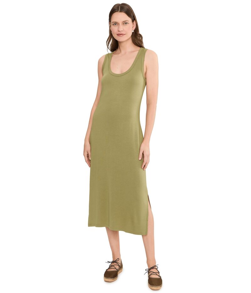 トッミーバハマ レディース トップス 衣装 MIDI ノースリーブ Tommy Bahama Drapey Ponte Sleeveless Midi Dressea Clay