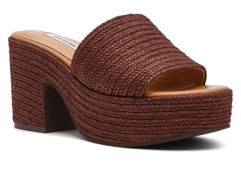 スティーブ マデン レディース シューズ 踵 Steve Madden Trippy Brown 赤銅色