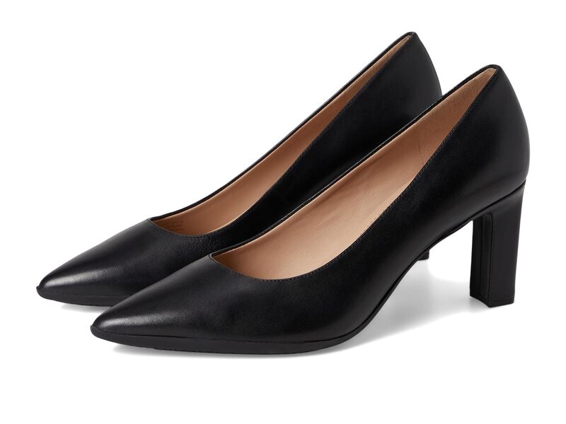 電話を掛けるハーン レディース シューズ 踵 Cole Haan Grand Ambition 2.0 Angelica Pumps Black Leather 黒いこと