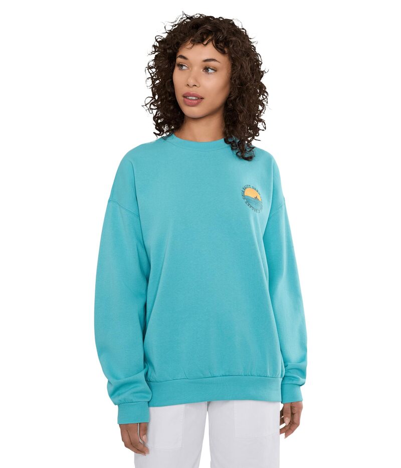 ソルティークルー レディース アウター パーカー・スウェット Salty Crew Sunset Crew Turquoise 青緑色