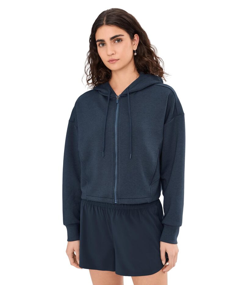 ビヨンドヨガ レディース アウター パーカー・スウェット フーデッドジャケット Beyond Yoga Softspring Full Zip Hooded Jacket Nocturnal Navy 米国海軍