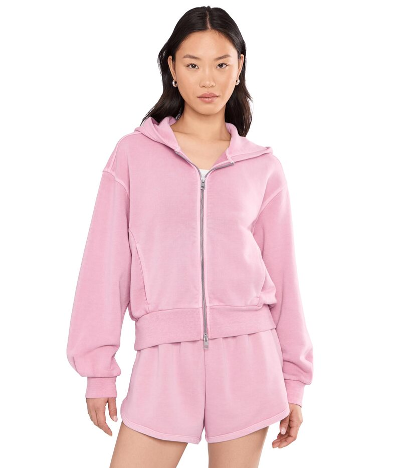 ビヨンドヨガ レディース アウター パーカー・スウェット Beyond Yoga Fade Out Full Zip Hoodie Washed Rich Raspberry