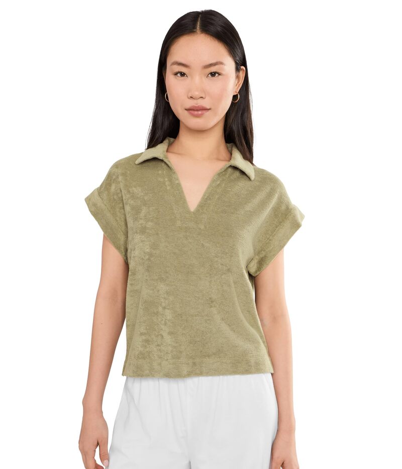トッミーバハマ レディース トップス プルオーバー パイル Tommy Bahama Suncoast Loop Terry Polo Sea Clay