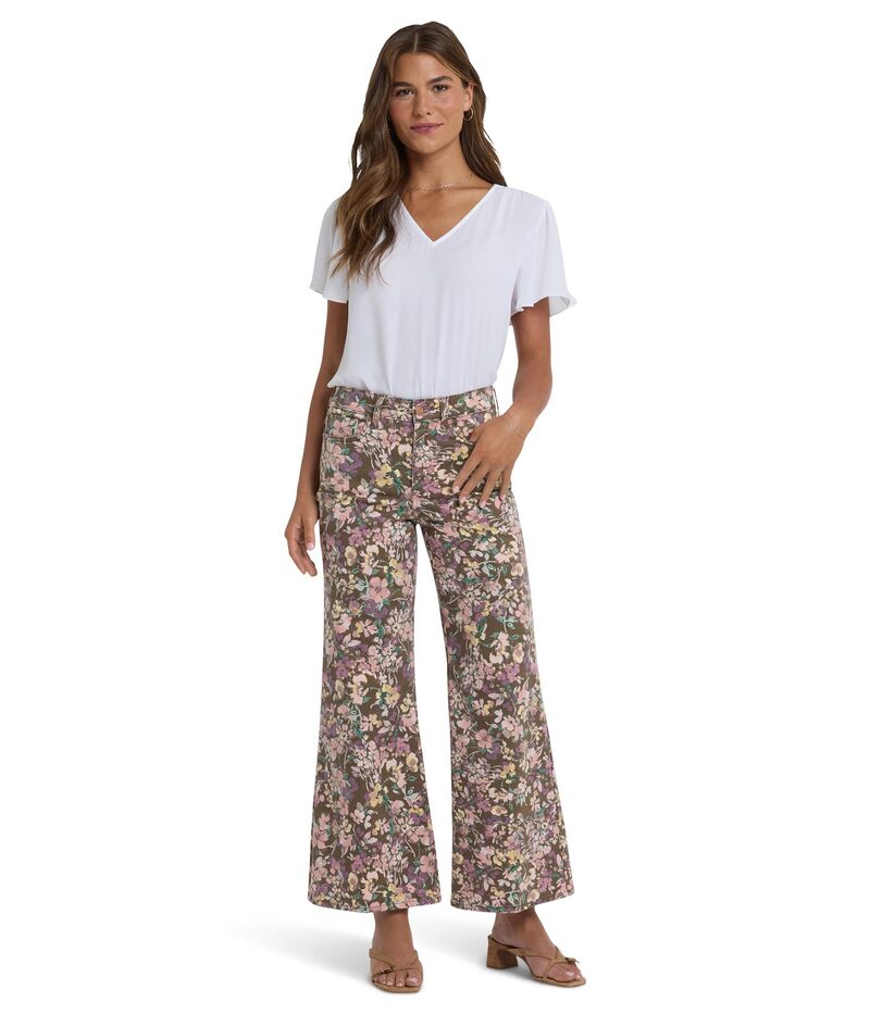 エヌワイディージェイ レディース ボトムス デニムパンツ アンクル ジーンズ NYDJ Mia Palazzo Ankle Jeans in Earth Blooms Earth Blooms|ReVida 店