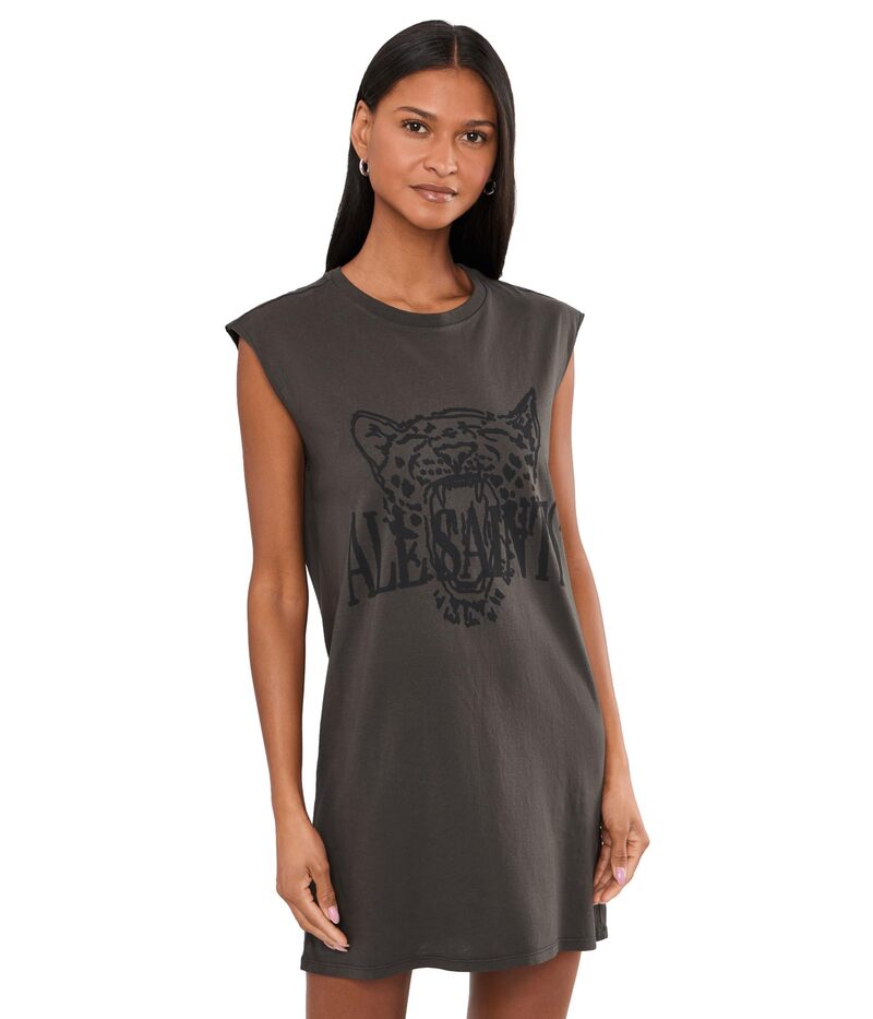 オールセインツ レディース トップス 衣装 AllSaints Wild Brooke Dress Washed Grey 薄墨色
