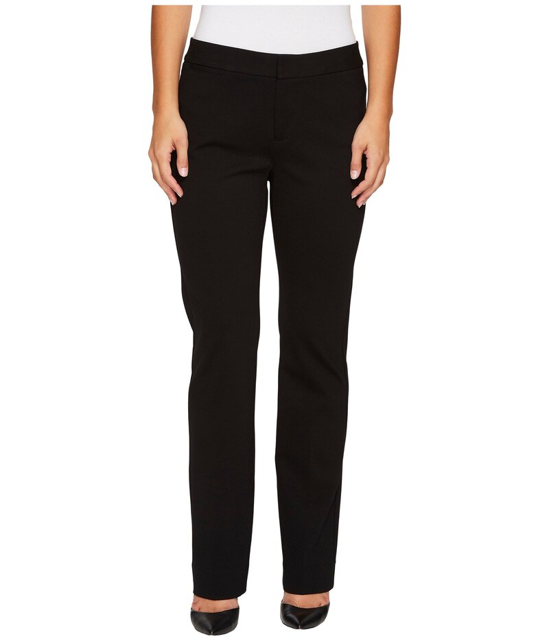 エヌワイディージェイ レディース ボトムス 心地よいズボン下 プチ NYDJ Petite Ponte Trouser Pants Black 黒いこと