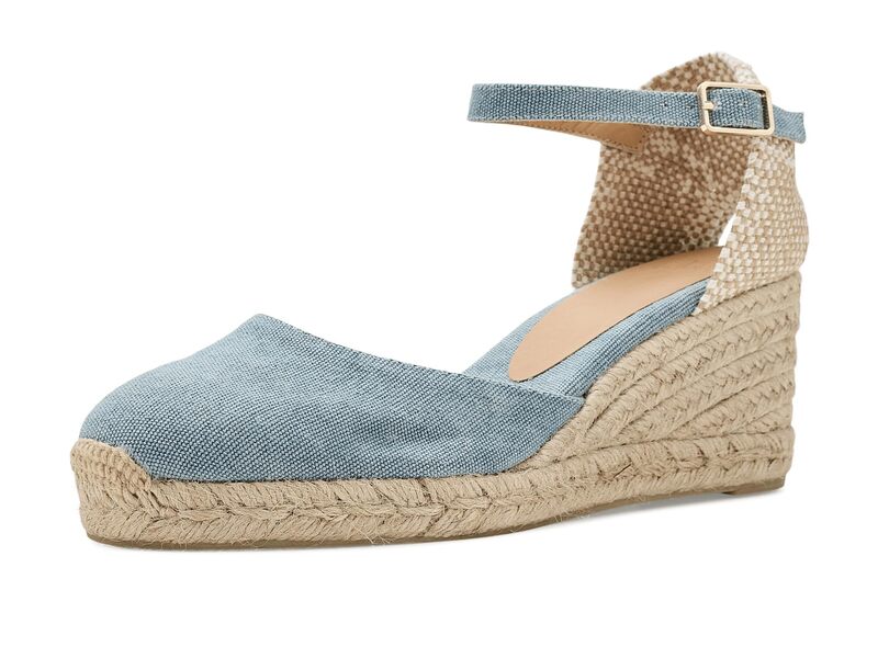 カスタ ニエール レディース シューズ 踵 CASTANER Carol 80 粍 Wedgespadrille Acqua
