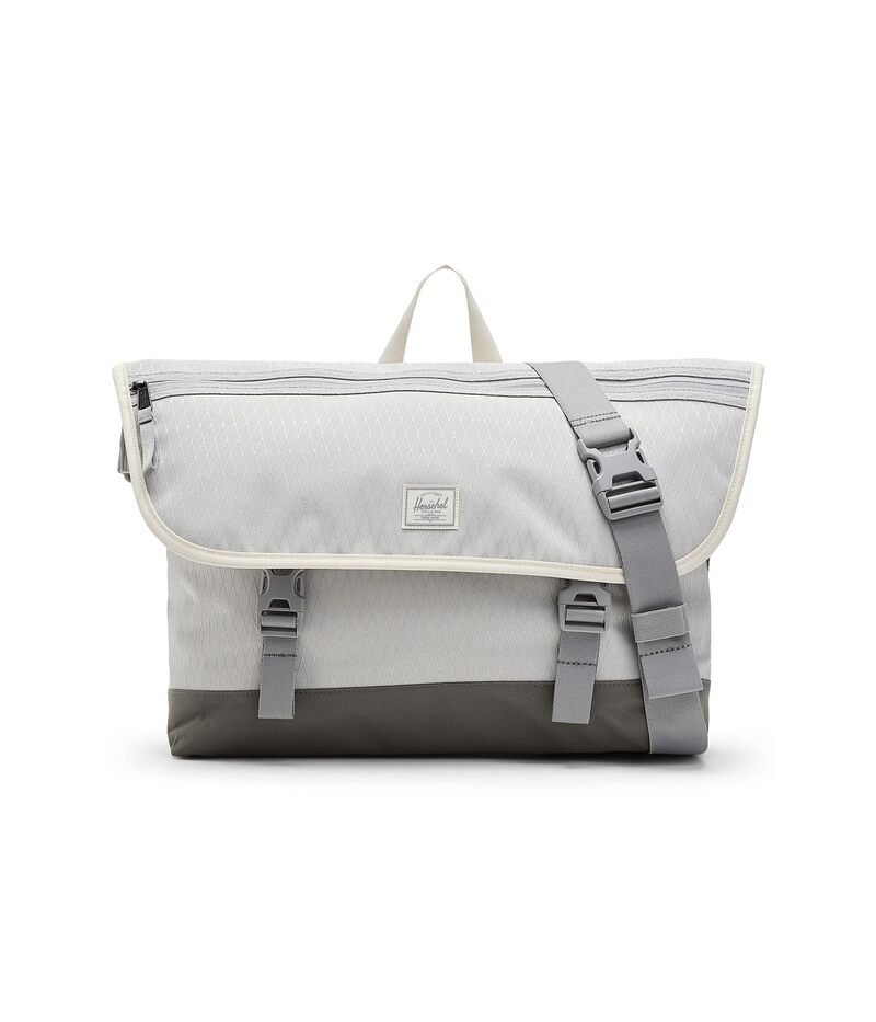 ハーシェルサプライ メンズ 御徒面子 うしろ側風呂敷き包み・背嚢 Herschel Supply Co. Cove Messenger Vapor Diamond/Charcoal Gray 濃灰色