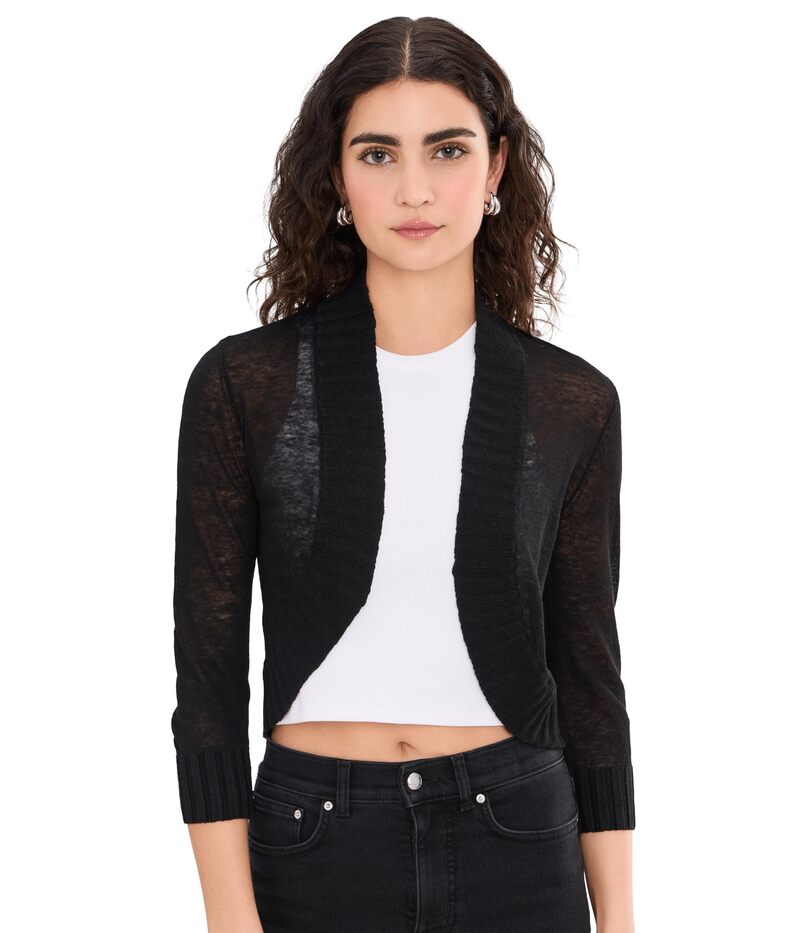 ニックプラスゾーイ レディース アウター 編み物・スウェーター ジレー NIC+ZOE Bolero Cardigan Black Onyx 黒いこと
