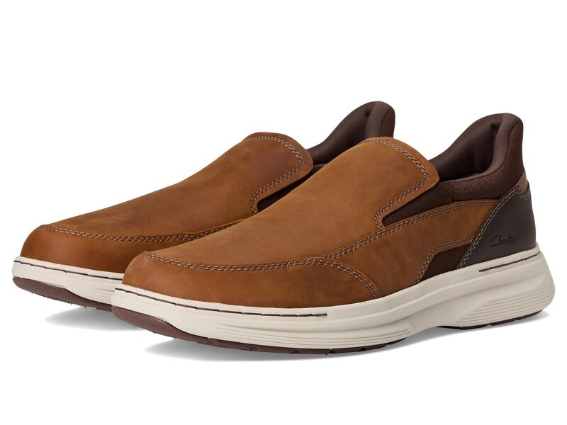 クラークス メンズ シューズ オックスフォード Clarks Craftwell Step Light Brown Leather 赤銅色