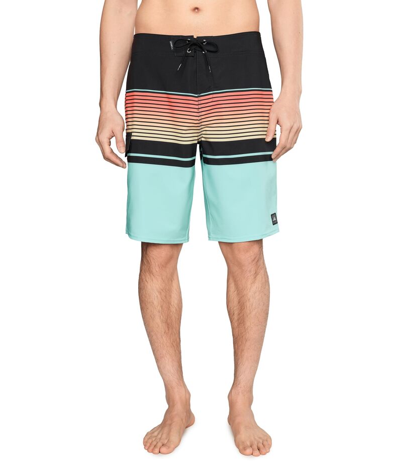 オニール メンズ 水着 ハーフパンツ・ショーツ ショートパンツ O'Neillennox Stripe 21'' Boardshorts Canal Blue ブルー｜ReVida 店