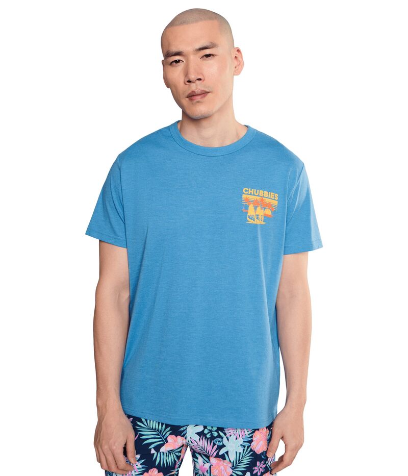 チャビーズ メンズ トップス プルオーバー グラフィック Chubbies The Moment You\u0027ve Waited For (non Pocket Graphic T-shirt) Medium Blue 青色