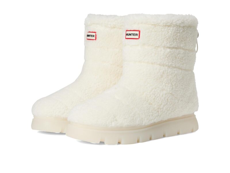 山立ち レディース シューズ ブーツ・レインブーツ Hunter Maran Ivory Faux Fur 象牙色