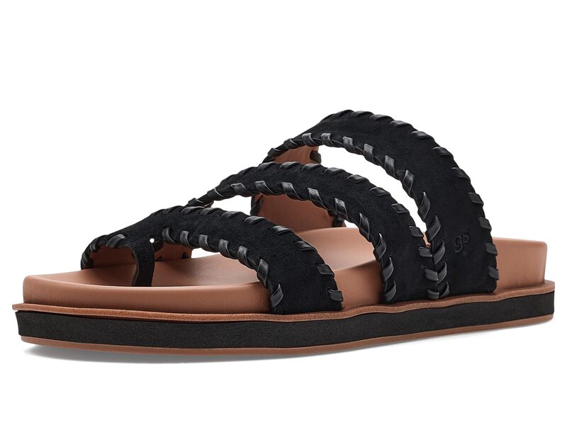 ケネスコール レディース シューズ サンダル Gentle Souls by Kenneth Cole Niles Whip Black Suede ブラック｜ReVida 店