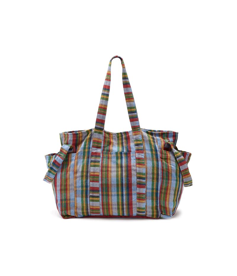 フリーピープル レディース 御徒面子 刷り上げる Free People Oksana Multi Printote Blue Mix 青色