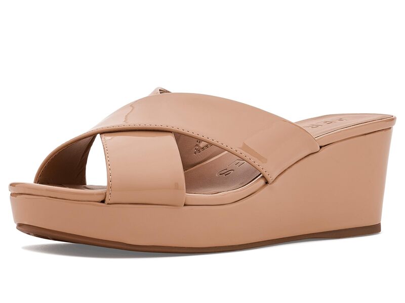 エアロソールズ レディース シューズ 踵 Aerosoles Cruis Beige Bisque Faux Patent ベージュ