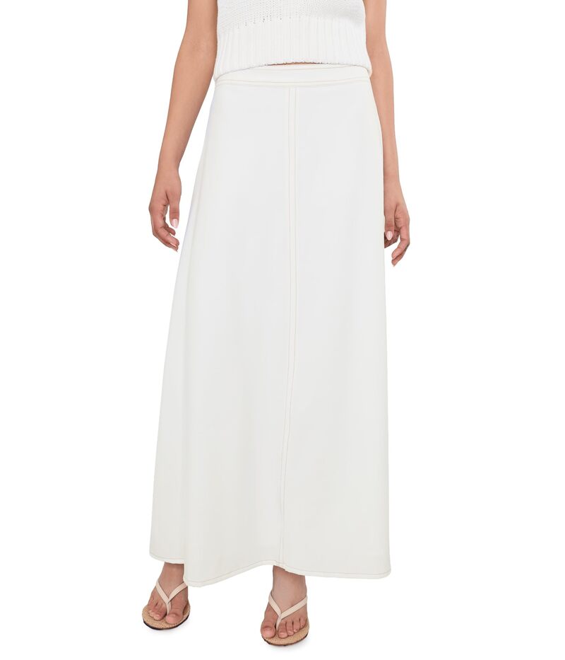 ヴィンスカムート レディース 下つ方スコート A 生産ライン マキシ Vince Camuto Aline Maxi Skirt New Ivory 象牙色