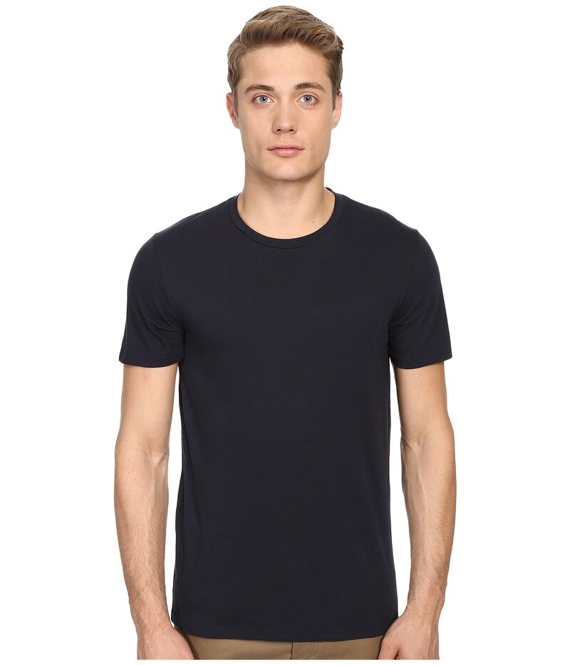 ヴィンス メンズ トップス プルオーバー 労働者の一団のど首 綿織物 Vince Short Sleeve Pima Cotton Crew Neck Shirt Coastal