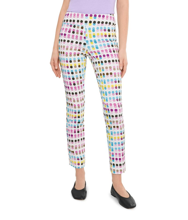 クレイジーラリー レディース ボトムス 心地よいズボン下 アンクル Krazy Larry Pull-On Ankle Blue Dots 青色