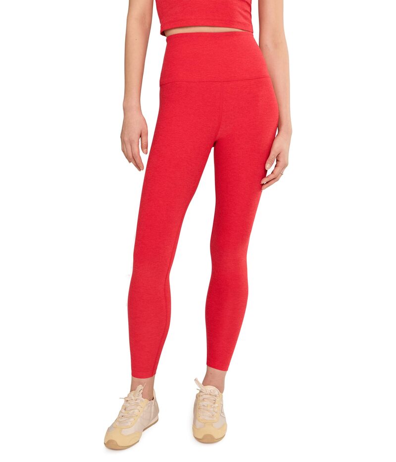 ビヨンドヨガ レディース ボトムス カジュアルパンツ ミディ ハイウエスト Beyond Yoga Spacedye Caught In The Midi High-Waisted Legging Chili Red Heather ヘザー｜ReVida 店 23,100円